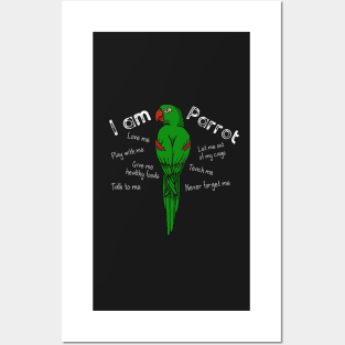 I am Parrot Posters and Art